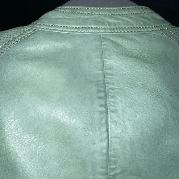 SAKI Green Leather Jacket